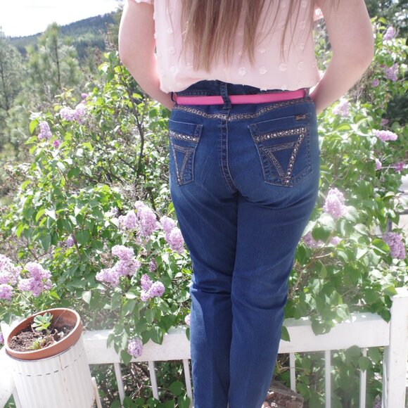 Plus Women's Seven Est.1964 Dark Washed Jeans - Picture 6 of 11